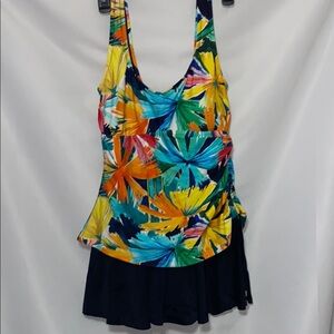 Maxine of Hollywood Wo US SIZE 12 VIBRANT ONEPIECE Swimwear GOOD CLEAN CONDITION